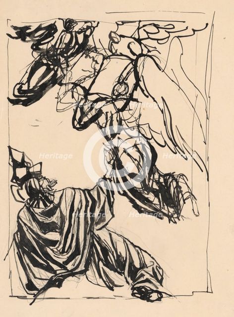 Biblical scene, 1940-1944. Creator: Ján Novák.