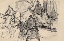 Biblical scene, 1940-1944. Creator: Ján Novák