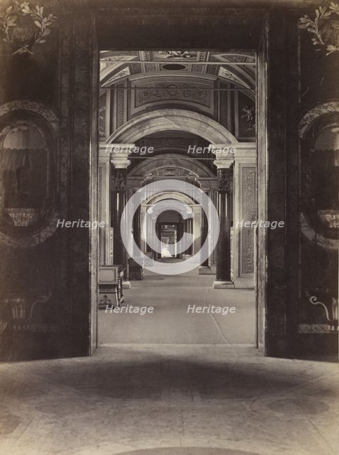 Bibliothèque du Vatican, c. 1860. Creator: Charles Soulier (French, 1840-1875).