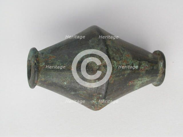 Biconical Bead, Geometric Period (800-600 BCE). Creator: Unknown.