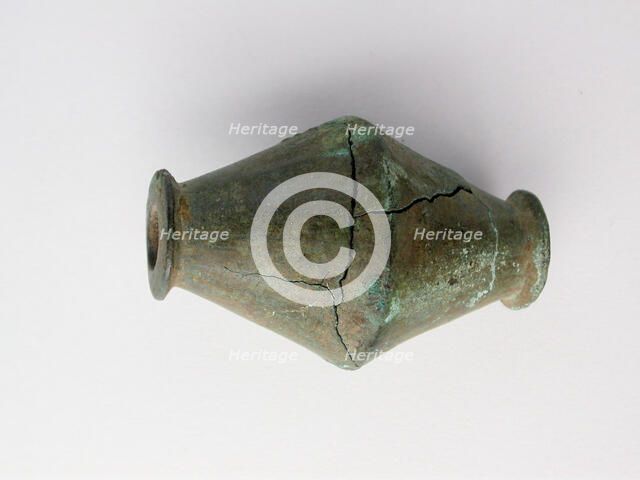 Biconical Bead, Geometric Period (800-600 BCE). Creator: Unknown.