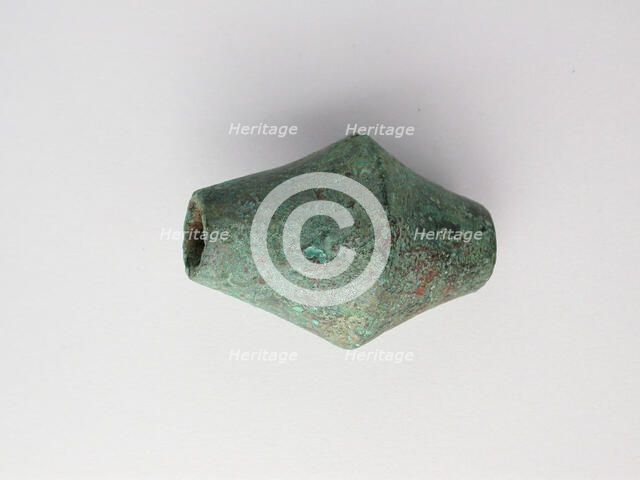 Biconical Bead, Geometric Period (800-600 BCE). Creator: Unknown.