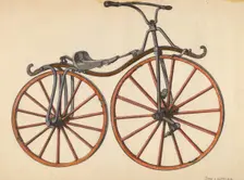 Bicycle, 1935/1942. Creator: John Cutting
