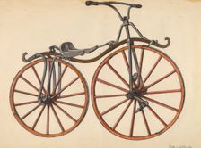 Bicycle, 1935/1942. Creator: John Cutting