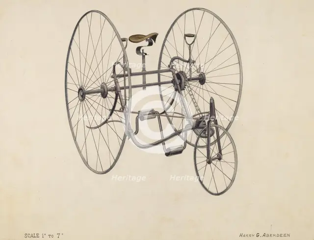 Bicycle, c. 1936. Creator: Harry G Aberdeen.
