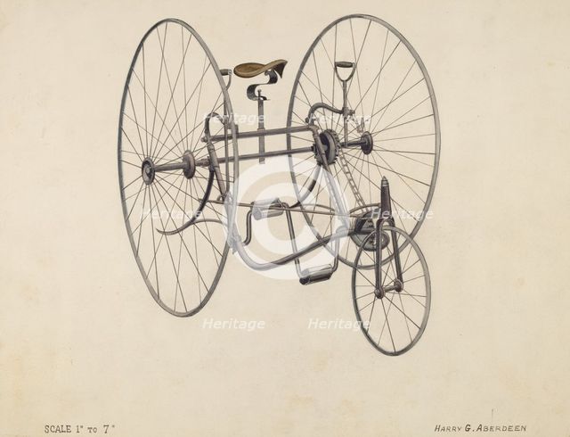 Bicycle, c. 1936. Creator: Harry G Aberdeen.