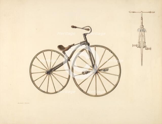 Bicycle, c. 1938. Creator: Alfred Koehn.