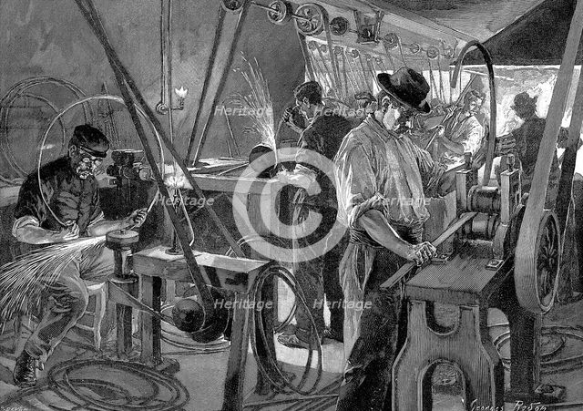 Bicycle manufacture, France, 1896. Creator: Unknown.