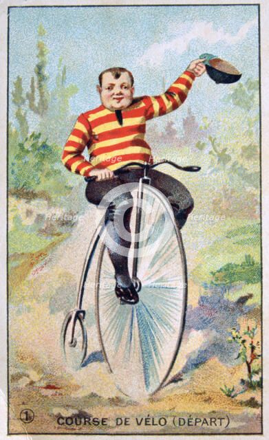 Bicycle race, c1900. Artist: Unknown