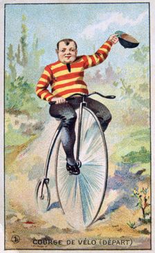 Bicycle race, c1900