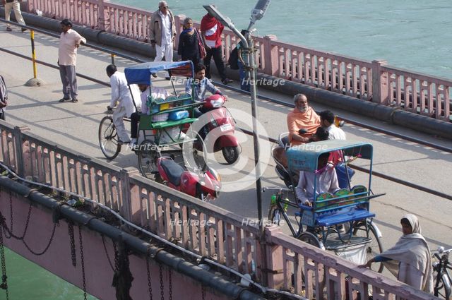 Bicycle Rickshaws, Haridwar India. Creator: Unknown.