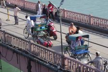 Bicycle Rickshaws, Haridwar India. Creator: Unknown