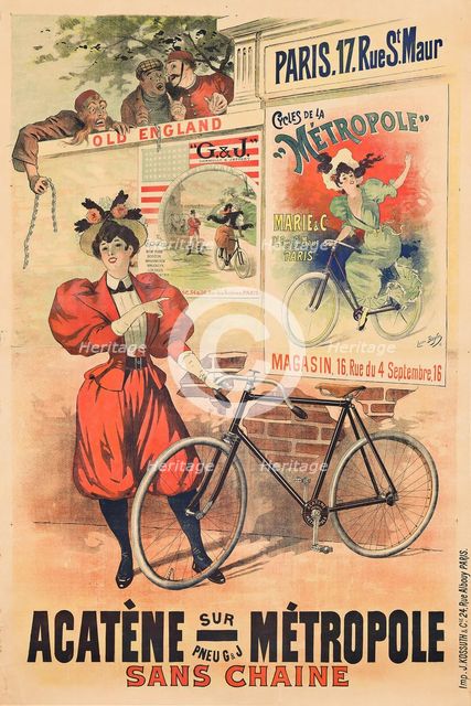 Bicyclette Acatène Métropole Sans Chaine, 1895. Creator: Baylac, Lucien (1851-1913).