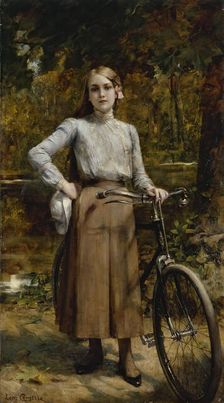 Bicyclette au Vésinet, 1903. Creator: Leon Francois Comerre