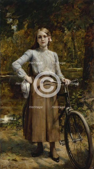 Bicyclette au Vésinet, 1903. Creator: Leon Francois Comerre.