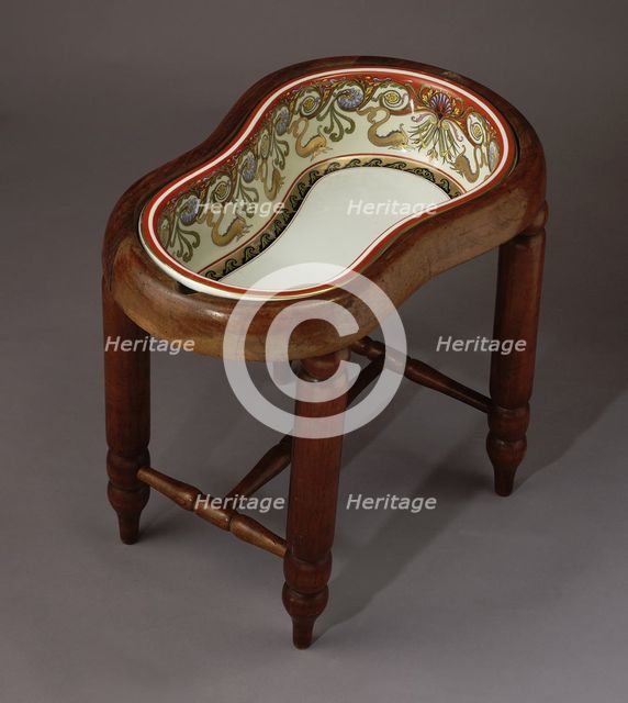 Bidet of Elisabeth of Bavaria (Carl Knoll Porcelain Factory, Carlsbad), 1887-1890. Artist: Anonymous  