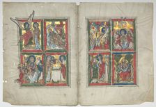 Bifolia with Scenes from the Life of Christ, 1230-1240. Creator: Unknown