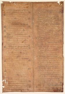 Bifolium Excised from a Carolingian Gradual (verso), c. 830-860. Creator: Unknown