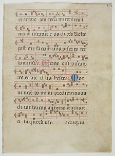 Bifolium from an Antiphonary, Italian, 14th century (?). Creator: Unknown