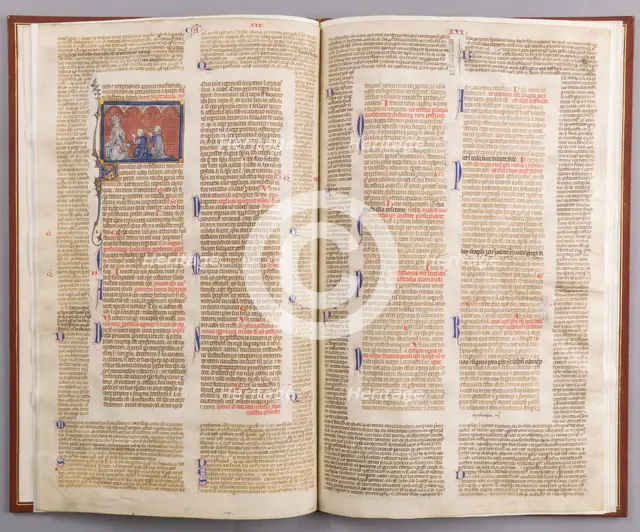 Bifolium with the Decretals of Gratian, French, ca. 1290. Creator: Unknown.