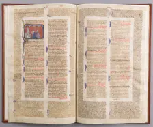 Bifolium with the Decretals of Gratian, French, ca. 1290. Creator: Unknown