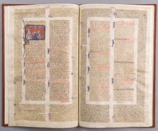 Bifolium with the Decretals of Gratian, French, ca. 1290. Creator: Unknown