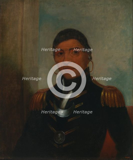 Big Buffalo (Chippewa), 1832-1833. Creator: Henry Inman.