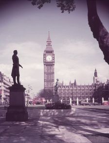 Big Ben from Parliament Square, London, c1955. Creator: Arthur Charles Kirby Ware