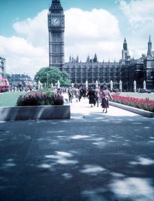 Big Ben from Parliament Square, London, c1955. Creator: Arthur Charles Kirby Ware