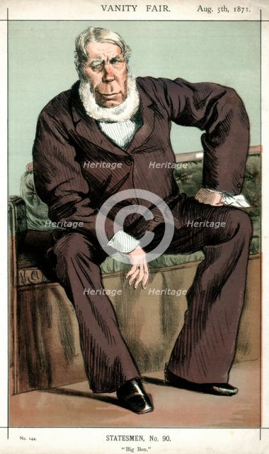 'Big Ben' George Bentinck, British politician, 1871.Artist: Coide