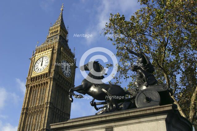 Big Ben stopped, Palace of Westminster, London, 2005 Artist: Unknown