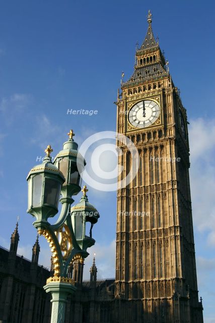 Big Ben stopped, Palace of Westminster, London, 2005. Creator: Peter Thompson.