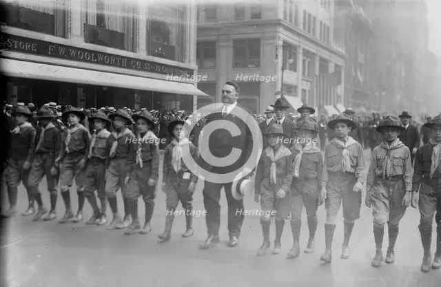 Big Bill Edwards & scouts, 1919. Creator: Bain News Service.