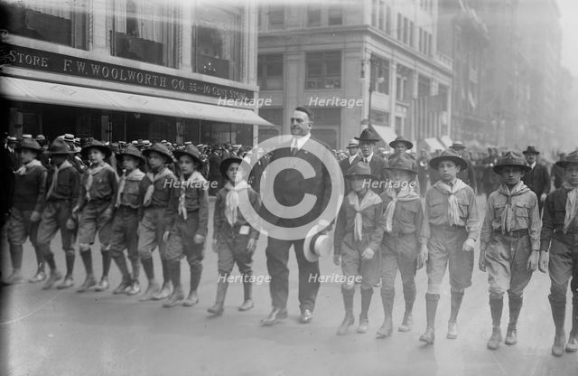 Big Bill Edwards & scouts, 1919. Creator: Bain News Service.