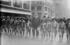 Big Bill Edwards & scouts, 1919. Creator: Bain News Service