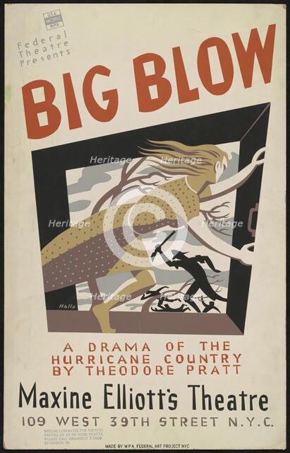 Big Blow, New York, 1938. Creator: Unknown.