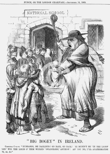 'Big Bogey in Ireland', 1869. Artist: Joseph Swain