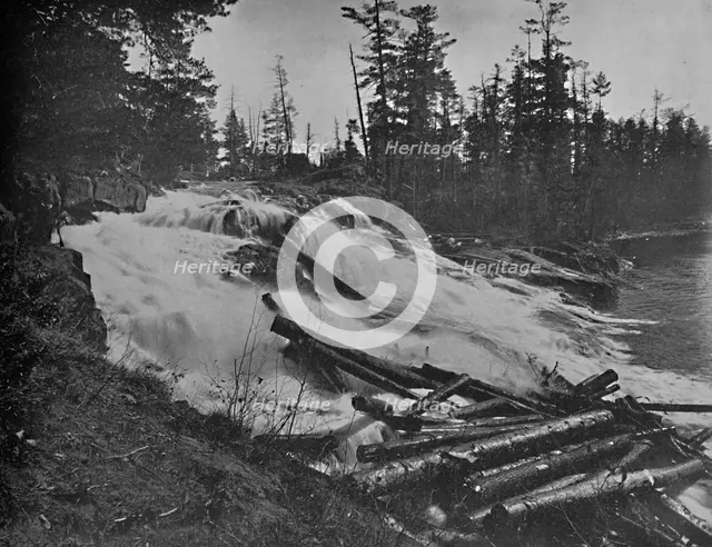 'Big Falls, Peshtigo River, Wis.', c1897. Creator: Unknown.