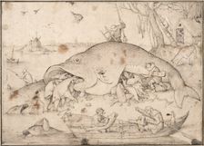 Big Fish Eat Little Fish, 1556. Artist: Bruegel (Brueghel), Pieter, the Elder (ca 1525-1569)