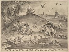 Big Fish Eat Little Fish, 1557. Creators: Pieter van der Heyden, Pieter Bruegel the Elder