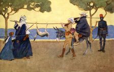 Big Game Hunters 1908. Artist: Lance Thackeray