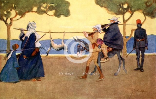 'Big Game Hunters', 1908.  Creator: Lance Thackeray.