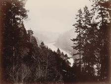 Big River, from the Rancherie, Mendocino, California, 1863. Creator: Carleton Emmons Watkins