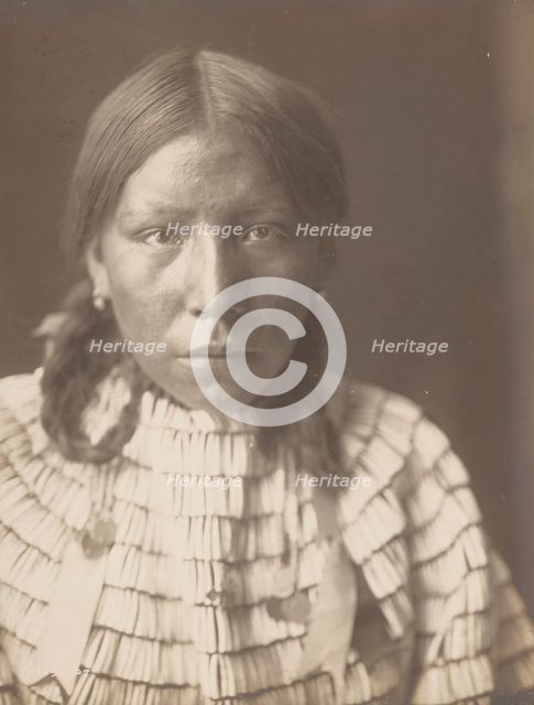 Big Road's daughter, 1907. Creator: Edward Sheriff Curtis.