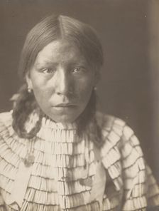 Big Road's daughter, 1907. Creator: Edward Sheriff Curtis