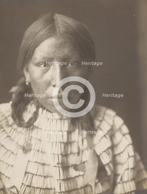 Big Road's daughter, 1907. Creator: Edward Sheriff Curtis.