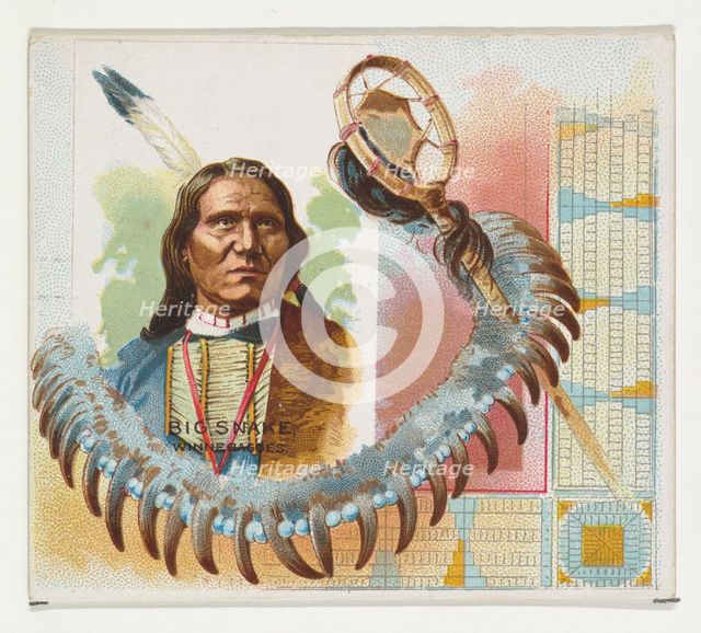 Big Snake, Winnebagoes, from the American Indian Chiefs series (N36) for Allen & Ginter Ci..., 1888. Creator: Allen & Ginter.