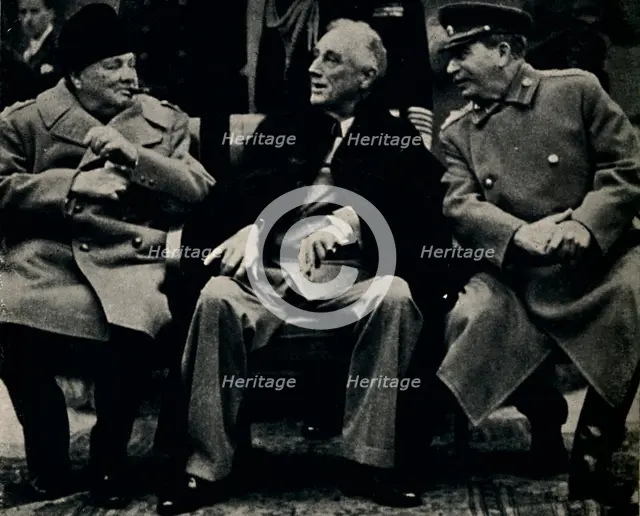 '"Big Three" Conference in the Crimea', February 1945. Creator: Unknown.