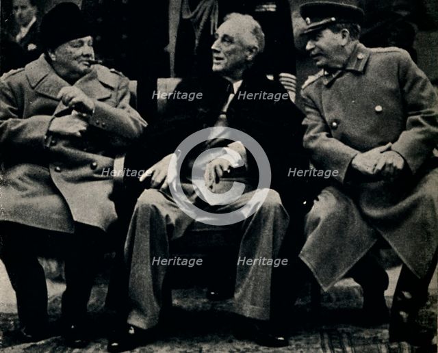 '"Big Three" Conference in the Crimea', February 1945. Creator: Unknown.