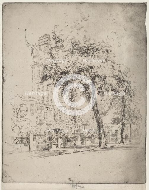 Big Tree, Cheyne Walk, 1906. Creator: Joseph Pennell.